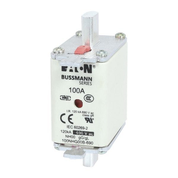 Eaton Bussmann 100NHG00B-690 100A 690V AC Class gG/gL NH HRC Industrial Fuse