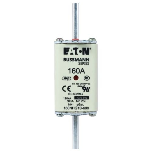 Eaton Bussmann 160NHG1B-690 160A 690V AC Class gG/gL NH HRC Industrial Fuse