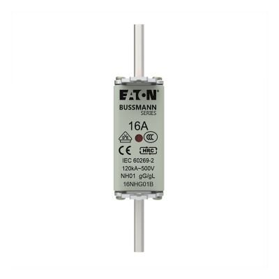 Eaton Bussmann 16NHG01B 16A 500V AC fusible industrial NH HRC Clase gG/gL