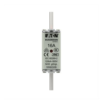 Eaton Bussmann 16NHG0B 16A 500V AC fusible industrial NH HRC Clase gG/gL