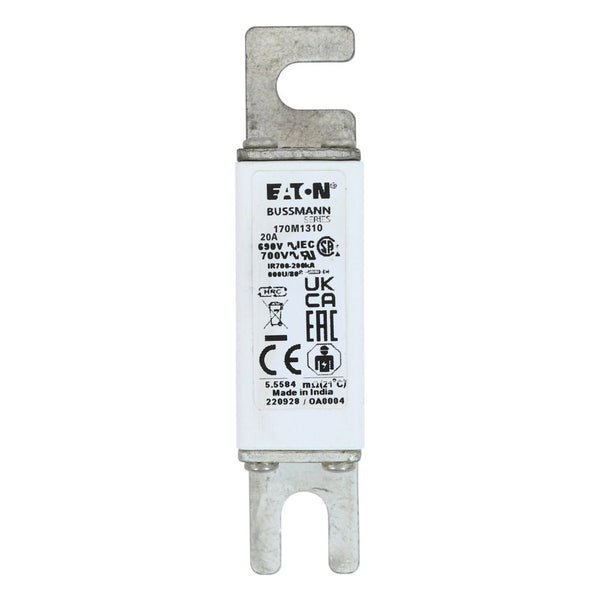 Eaton Bussmann 170M1310 20A 690V AC gR High-Speed Fuse