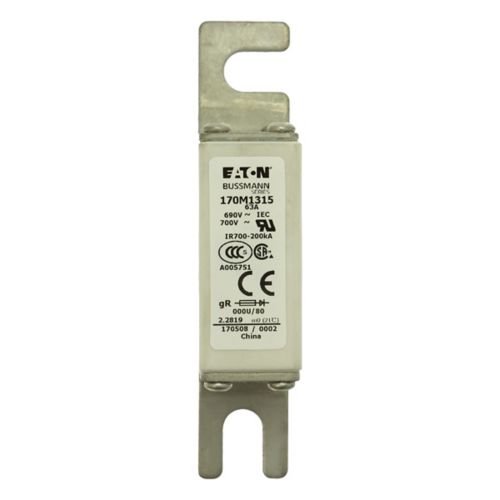 Eaton Bussmann 170M1315 63A 690V AC gR High-Speed Fuse