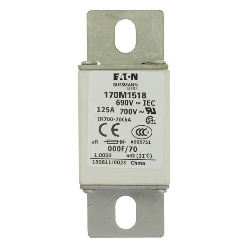 Eaton Bussmann 170M1518 125A 690V AC aR High-Speed Fuse