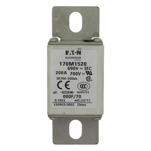 Eaton Bussmann 170M1520 200A 690V AC aR High-Speed Fuse