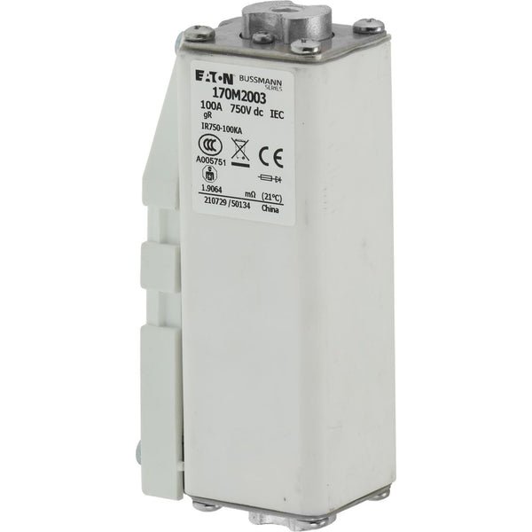 Eaton Bussmann 170M2003 100A 750V DC aR High-Speed Fuse