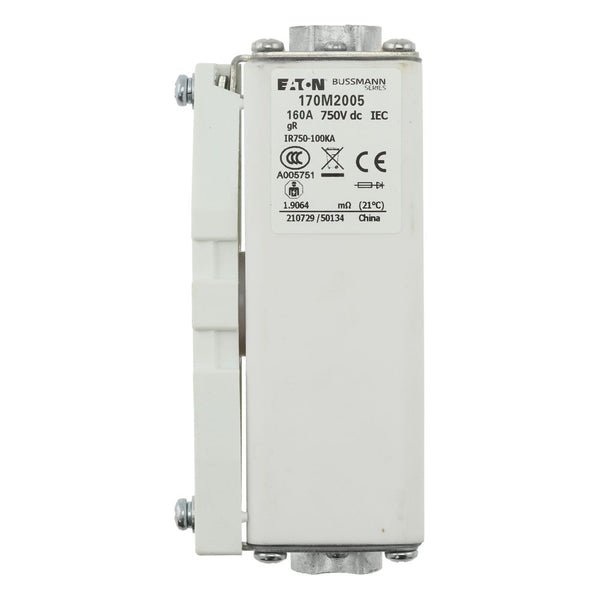 Eaton Bussmann 170M2005 160A 750V DC aR High-Speed Fuse