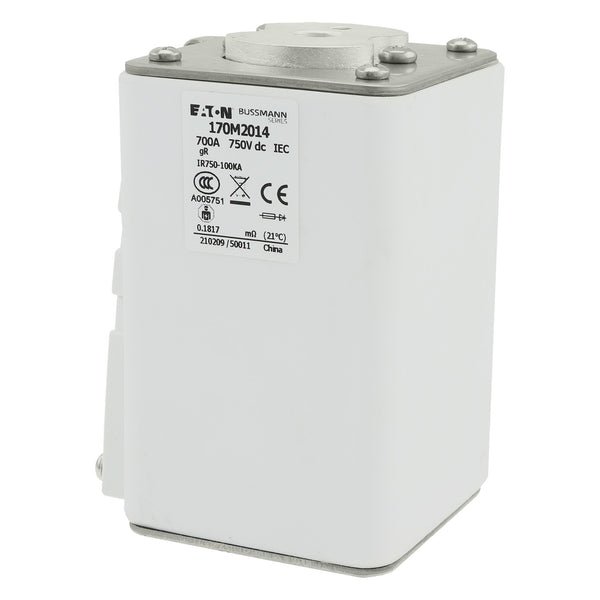 Eaton Bussmann 170M2014 700A 750V DC gR High-Speed Fuse