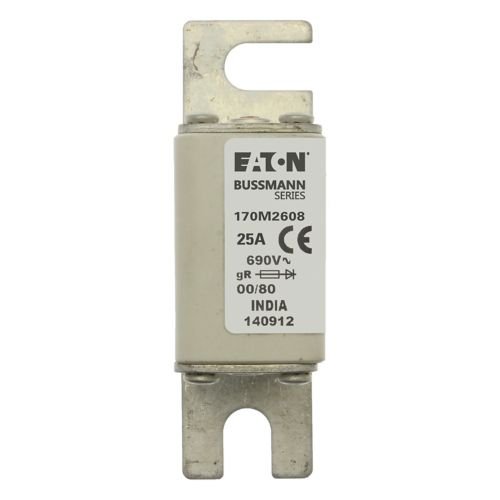Eaton Bussmann 170M2608 25A 690V AC gR High-Speed Fuse