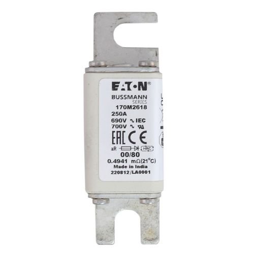 Eaton Bussmann 170M2618 250A 690V AC aR High-Speed Fuse