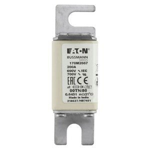 Eaton Bussmann 170M2667 200A 690V AC aR High-Speed Fuse