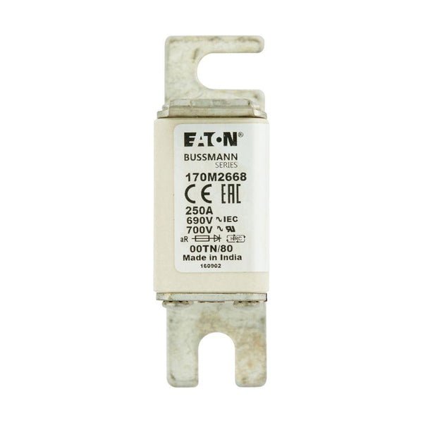 Eaton Bussmann 170M2668 250A 690V AC aR High-Speed Fuse