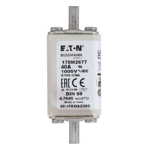 Eaton Bussmann 170M2677 40A 1000V AC aR High-Speed Fuse