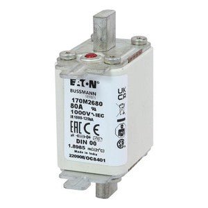 Eaton Bussmann 170M2680 80A 1000V AC aR High-Speed Fuse