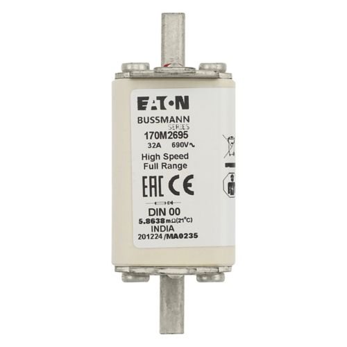 Eaton Bussmann 170M2695 32A 690V AC gR High-Speed Fuse