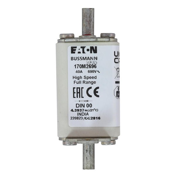 Eaton Bussmann 170M2696 40A 690V AC gR High-Speed Fuse