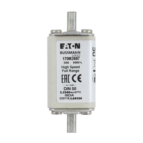 Eaton Bussmann 170M2697 50A 690V AC gR High-Speed Fuse