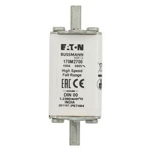 Eaton Bussmann 170M2700 100A 690V AC gR High-Speed Fuse