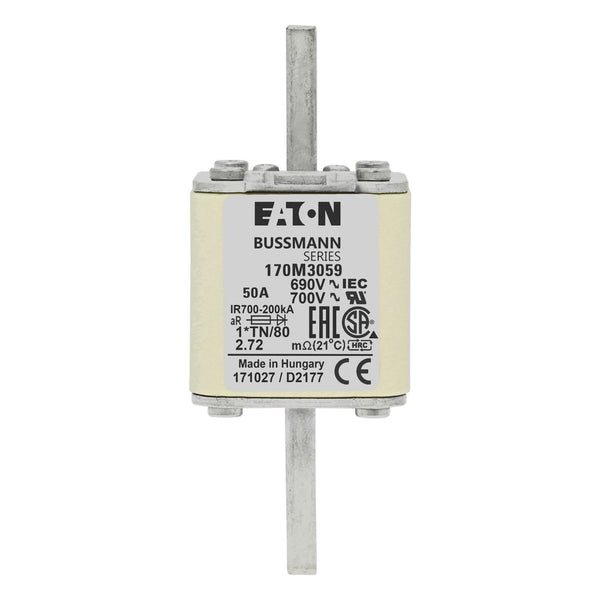 Bussmann 170M3059 50A 690V AC 170M high-speed square-body fuse