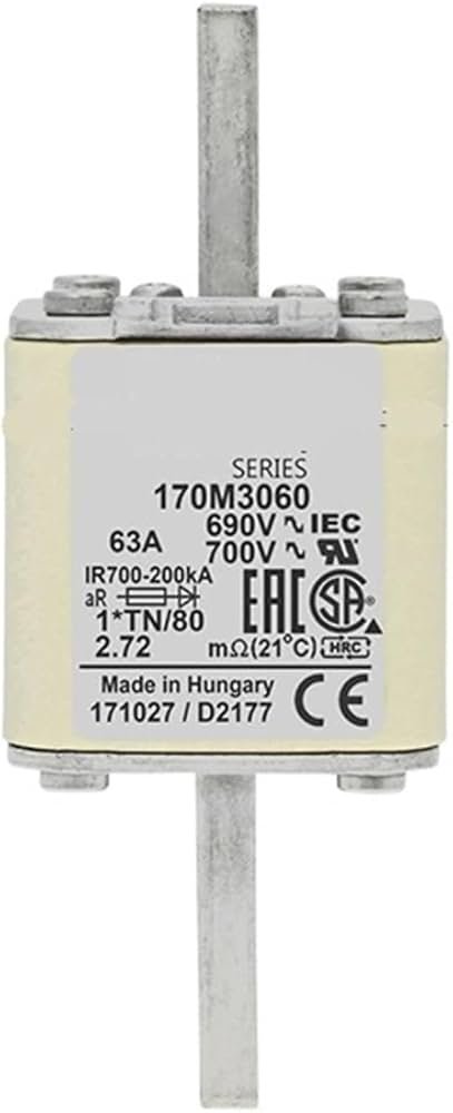 Bussmann 170M3060 63A 690V AC квадратный высокоскоростной предохранитель 170M