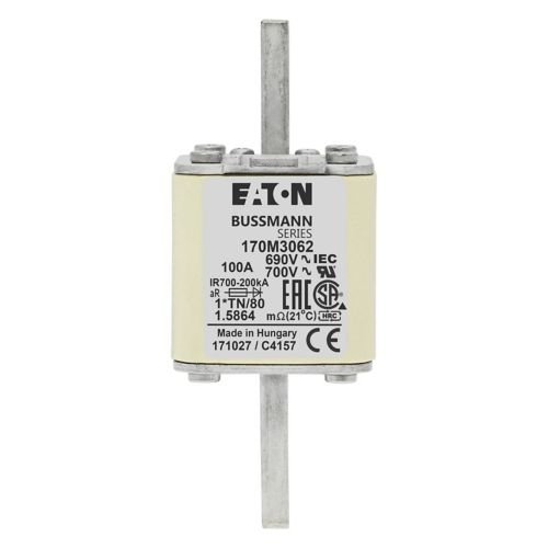 Bussmann 170M3062 100A 690V AC 170M high-speed square-body fuse
