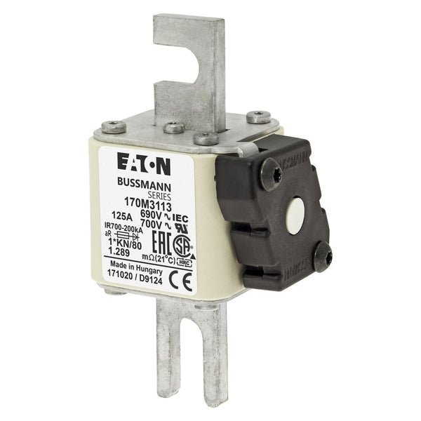 Bussmann 170M3113 125A 690V AC 170M high-speed square-body fuse