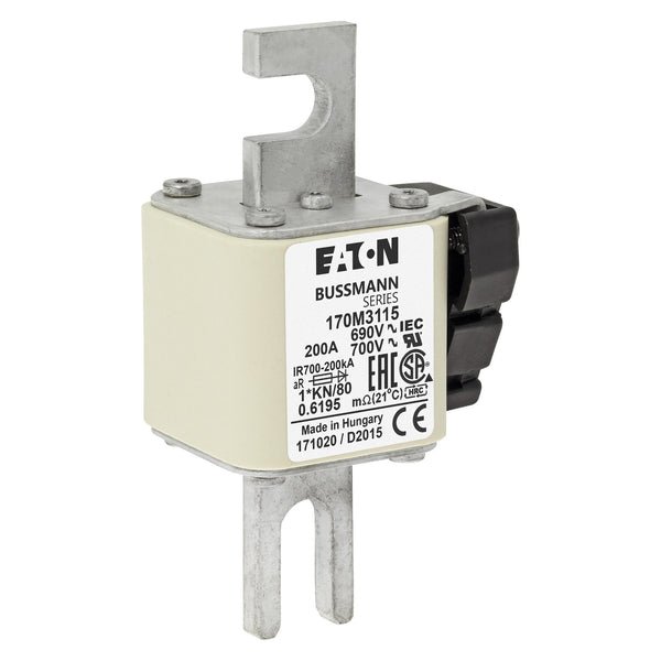 Bussmann 170M3115 200A 690V AC 170M high-speed square-body fuse