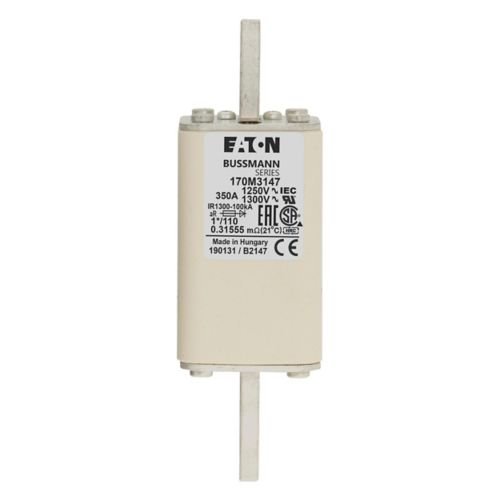 Bussmann 170M3147 350A 1250V AC (IEC) / 1300V AC (UL) 170M high-speed square-body fuse