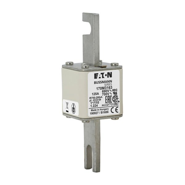 Bussmann 170M3163 125A 690V AC 170M high-speed square-body fuse