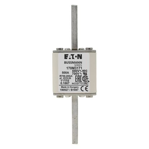 Bussmann 170M3171 500A 690V AC 170M high-speed square-body fuse