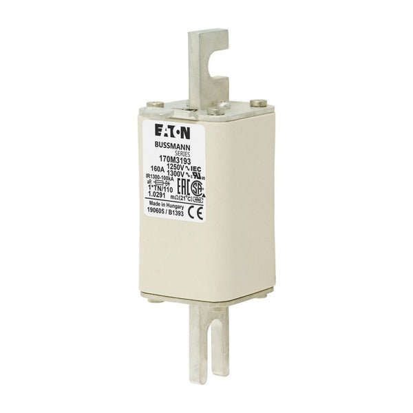 Bussmann 170M3193 160A 1250V AC (IEC) / 1300V AC (UL) 170M high-speed square-body fuse