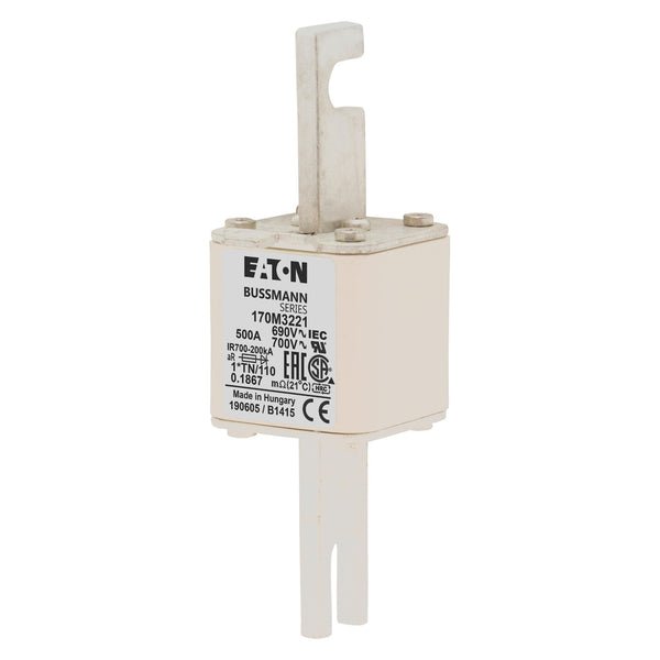 Bussmann 170M3221 500A 690V AC 170M high-speed square-body fuse
