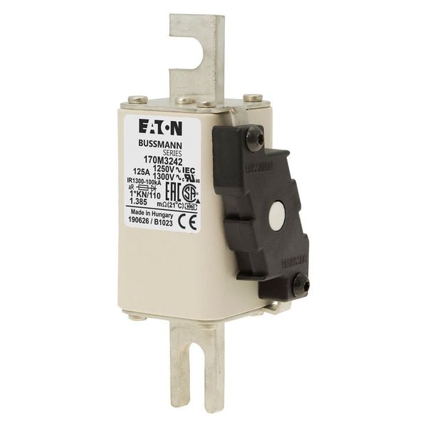 Bussmann 170M3242 125A 1250V AC (IEC) / 1300V AC (UL) 170M high-speed square-body fuse