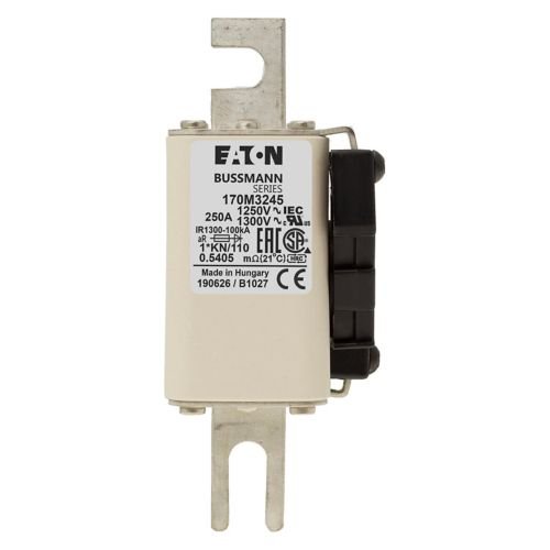 Bussmann 170M3245 250A 1250V AC (IEC) / 1300V AC (UL) 170M high-speed square-body fuse