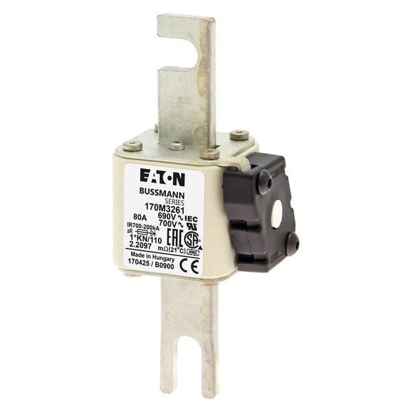 Bussmann 170M3261 80A 690V AC 170M high-speed square-body fuse