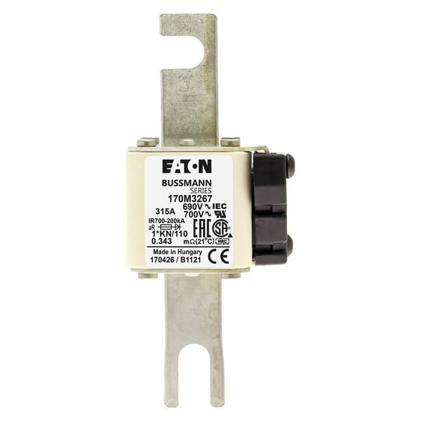 Bussmann 170M3267 315A 690V AC 170M high-speed square-body fuse