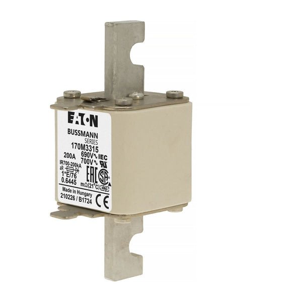 Eaton Bussmann 170M3315 200A 690V AC aR High-Speed Fuse