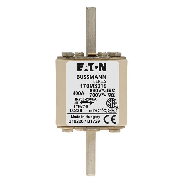Eaton Bussmann 170M3319 400A 690V AC aR High-Speed Fuse