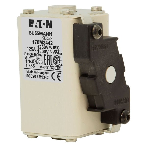 Eaton Bussmann 170M3442 125A 1250V AC aR High-Speed Fuse