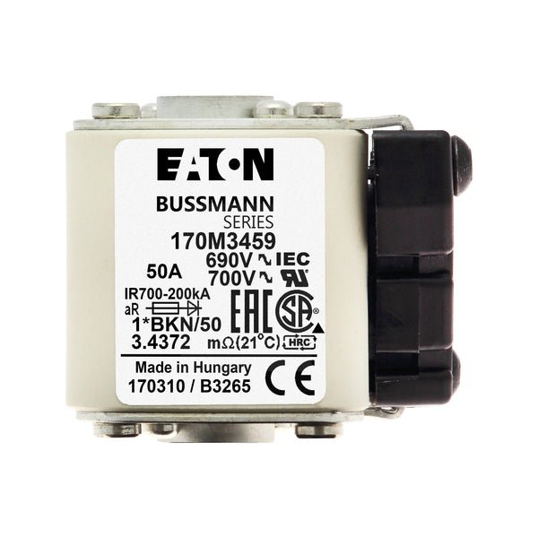 Eaton Bussmann 170M3459 50A 690V AC aR High-Speed Fuse