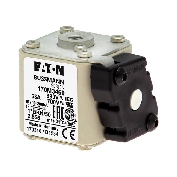 Eaton Bussmann 170M3460 63A 690V AC aR High-Speed Fuse