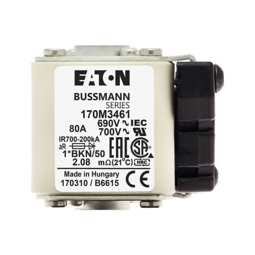 Eaton Bussmann 170M3461 80A 690V AC aR High-Speed Fuse