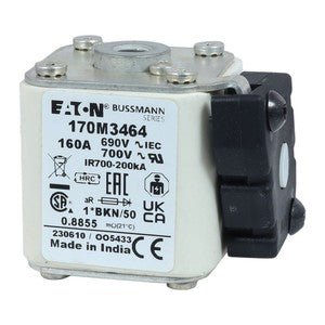 Eaton Bussmann 170M3464 160A 690V AC aR High-Speed Fuse