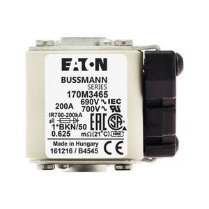 Eaton Bussmann 170M3465 200A 690V AC aR High-Speed Fuse