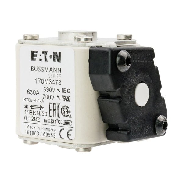 Eaton Bussmann 170M3473 630A 690V AC aR High-Speed Fuse