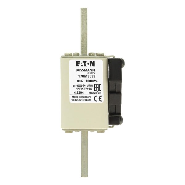 Eaton Bussmann 170M3533 80A 1000V AC aR High-Speed Fuse