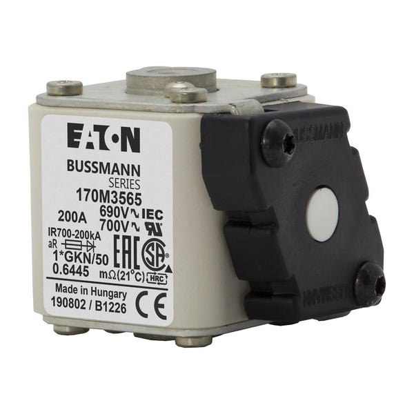 Eaton Bussmann 170M3565 200A 690V AC aR High-Speed Fuse