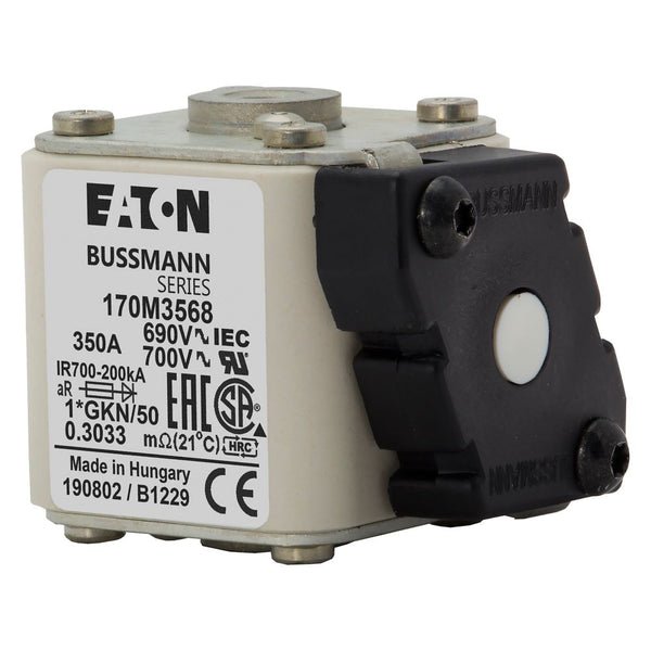Eaton Bussmann 170M3568 350A 690V AC aR High-Speed Fuse