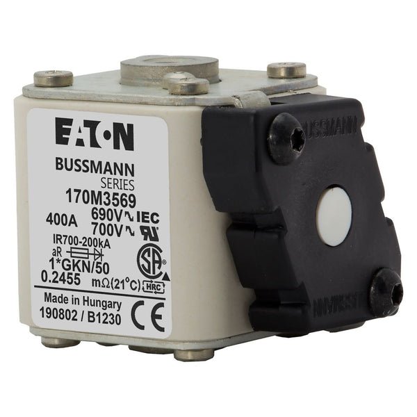 Eaton Bussmann 170M3569 400A 690V AC aR High-Speed Fuse