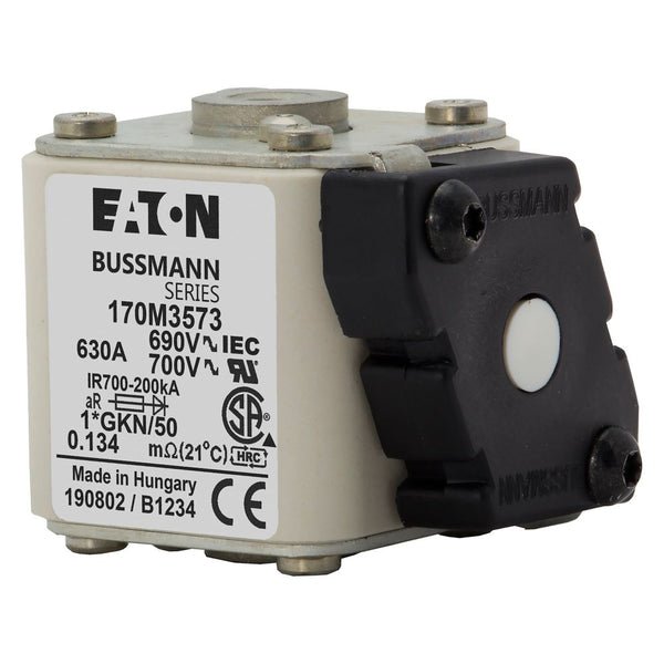 Eaton Bussmann 170M3573 630A 690V AC aR High-Speed Fuse
