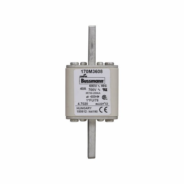 Eaton Bussmann 170M3608 40A 690V AC aR High-Speed Fuse